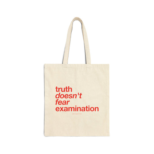 the truth is pro-life - Canvas Grocery Tote