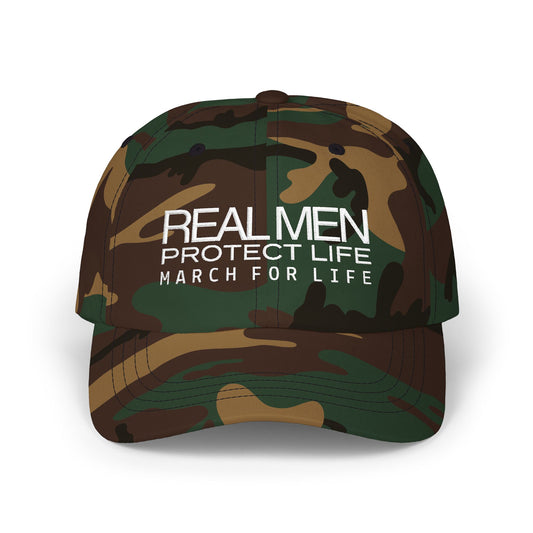 Real Men Protect Life Dad Cap