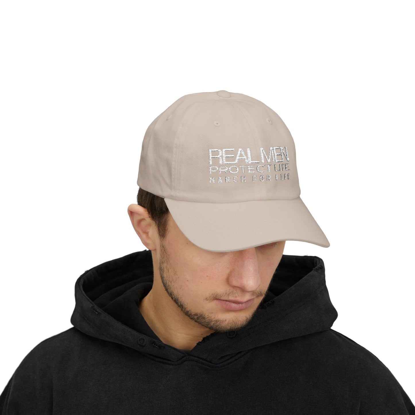 Real Men Protect Life Dad Cap