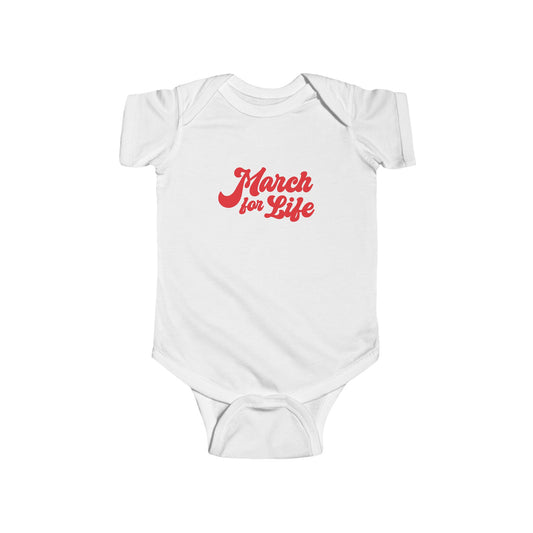 Flourish March for Life Onesie