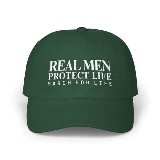 Real Men Protect Life Dad Cap