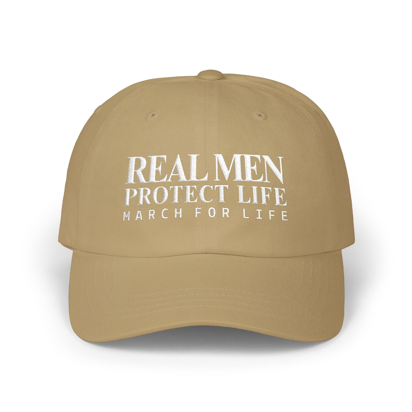 Real Men Protect Life Dad Cap