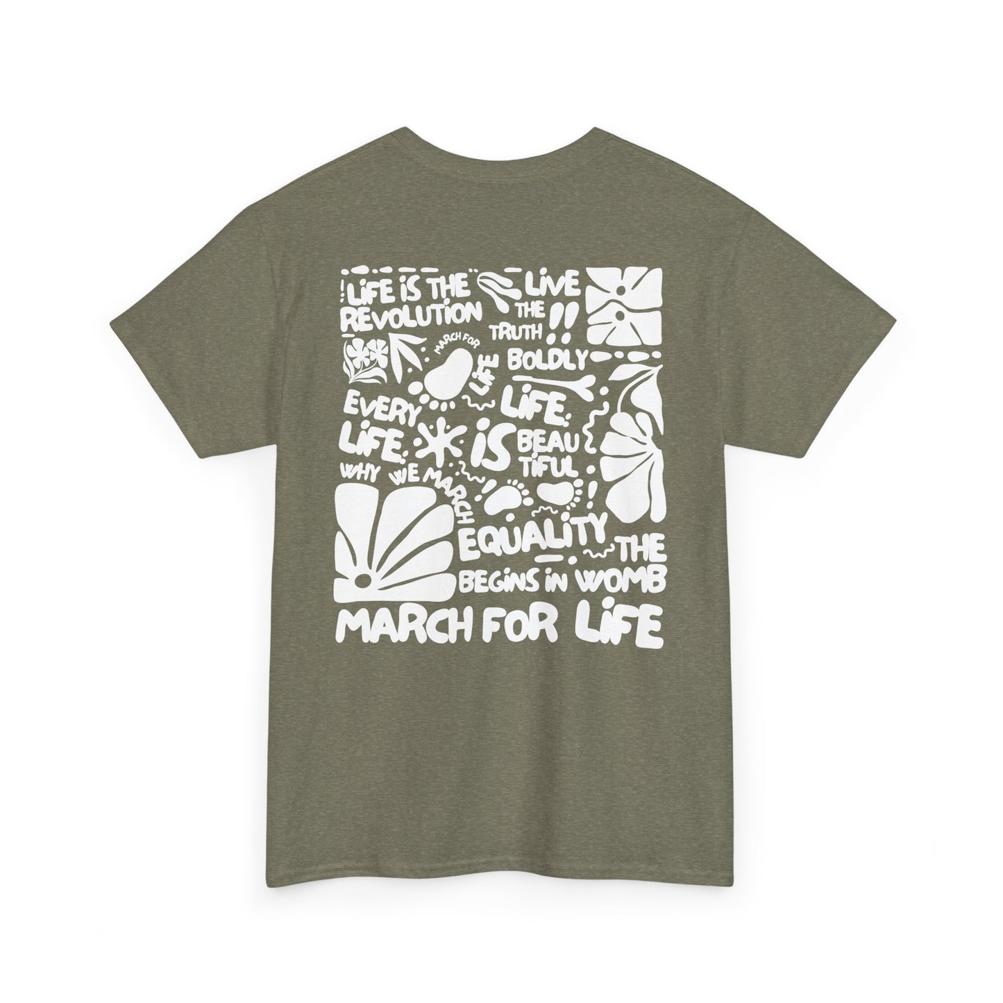 Quirky March for Life Heavy Cotton Tee