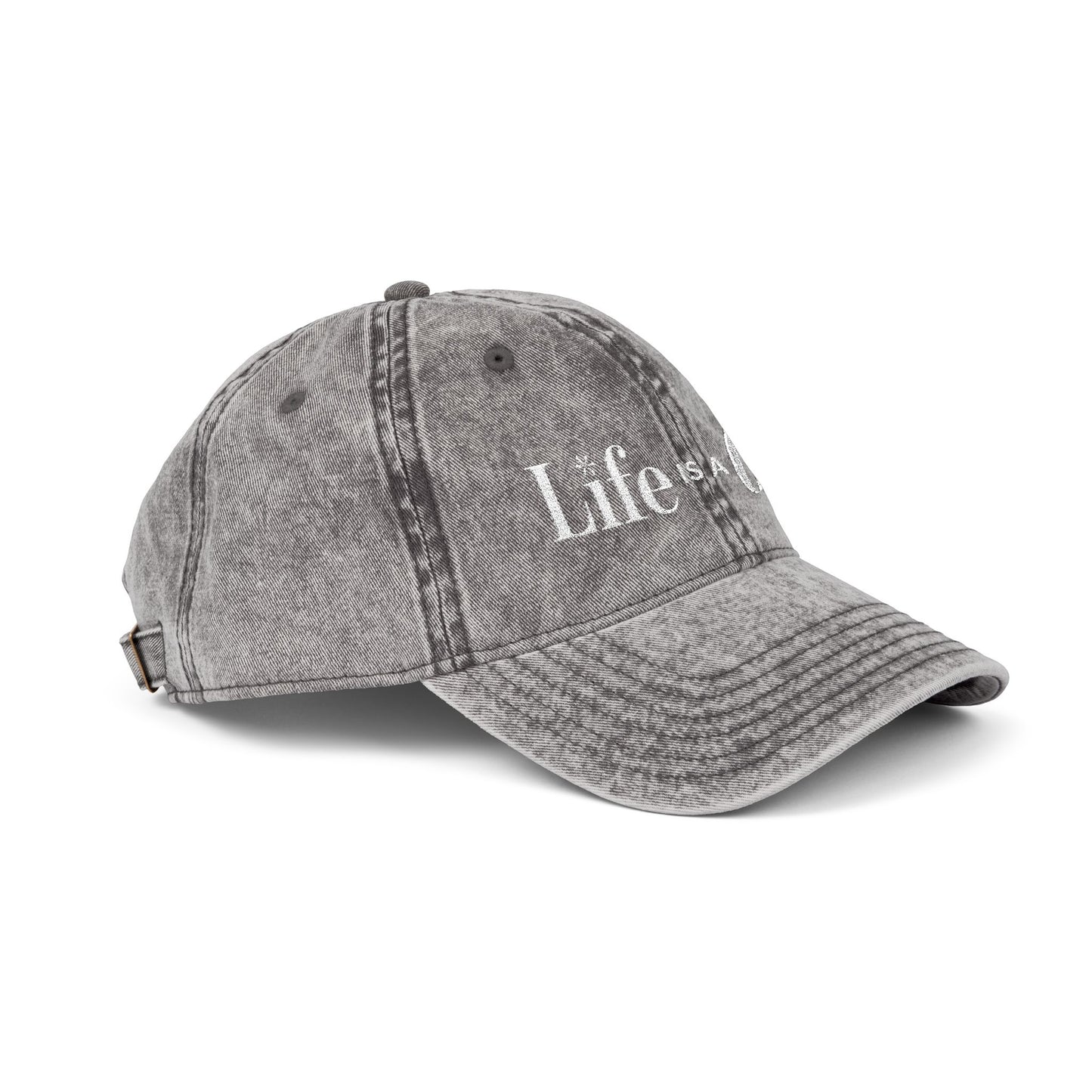 Life is a Gift Vintage Embroidered Hat