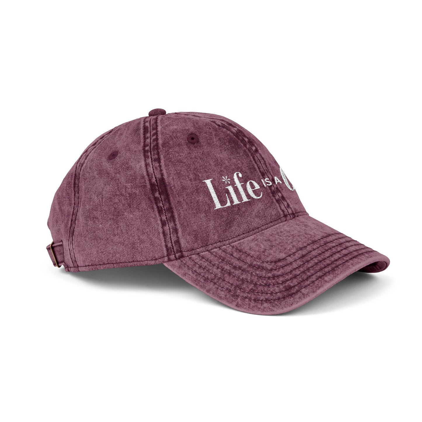 Life is a Gift Vintage Embroidered Hat