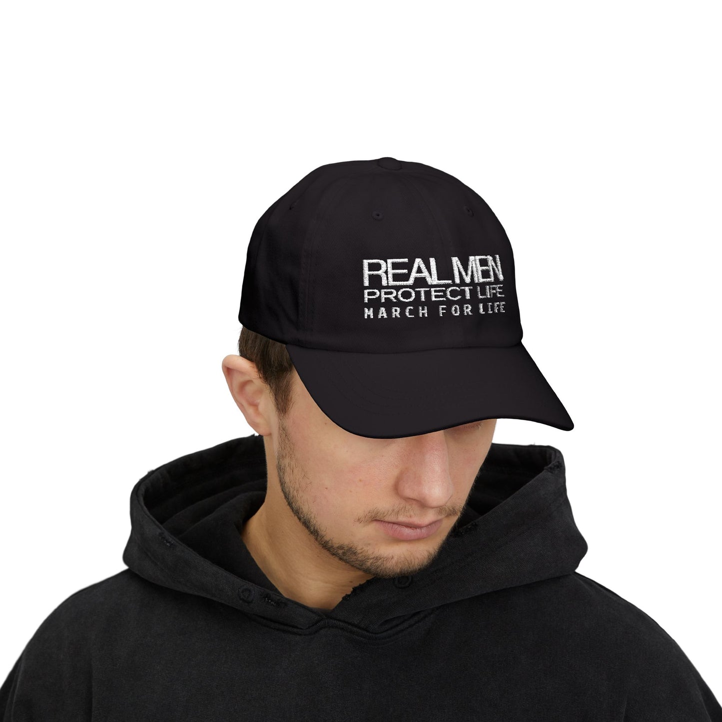Real Men Protect Life Dad Cap