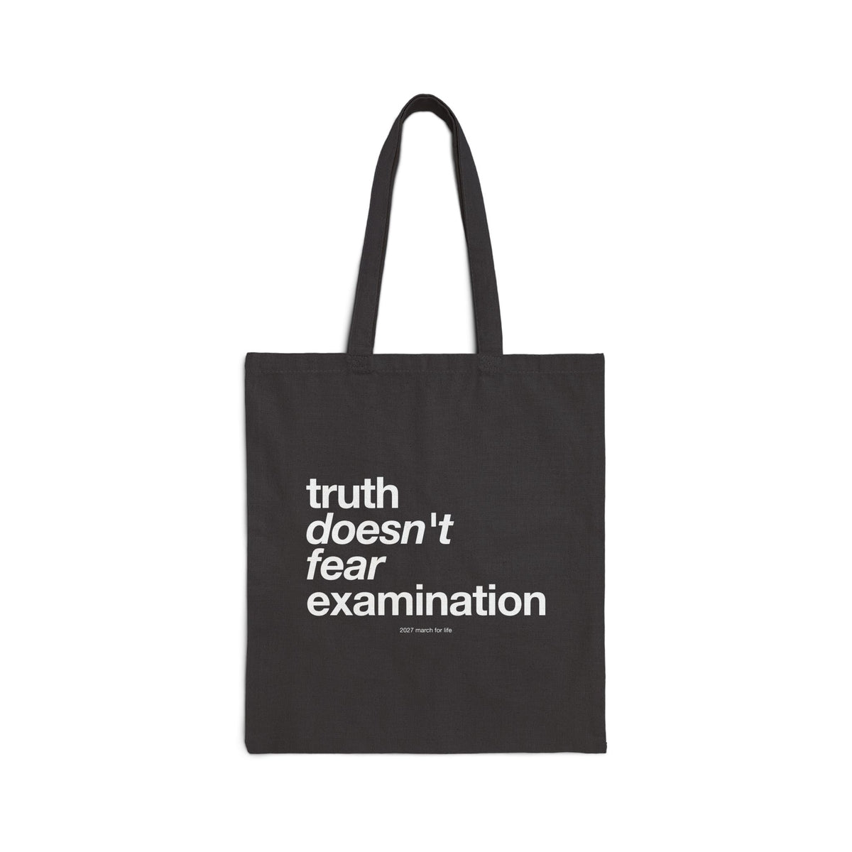 the truth is pro-life - Canvas Grocery Tote