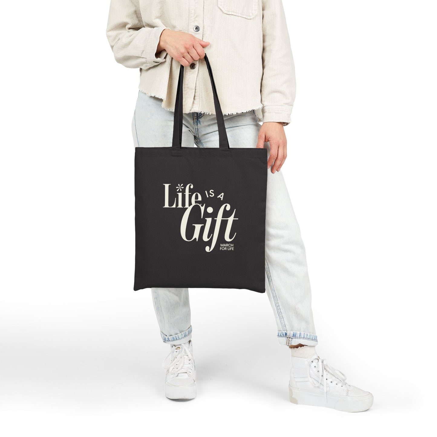 Life is a Gift Canvas Tote Bag