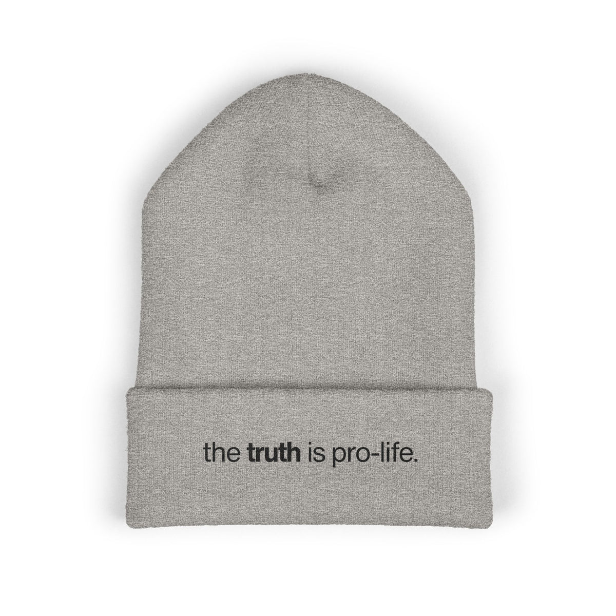 the truth is pro-life - beanie (lighter colors)