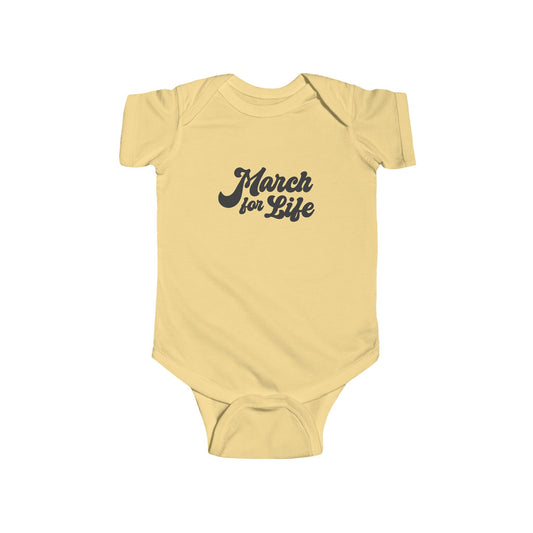 Flourish March for Life Onesie