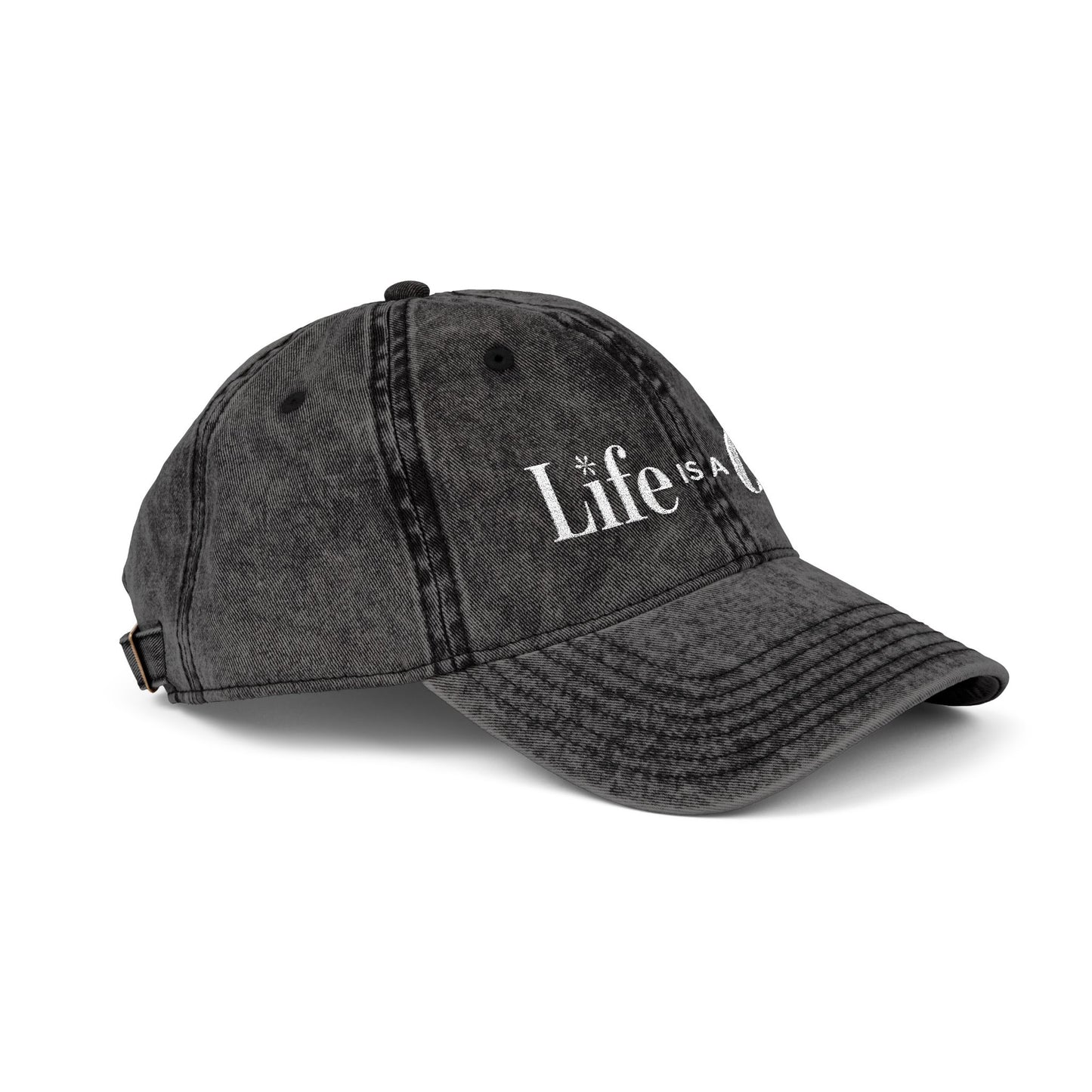 Life is a Gift Vintage Embroidered Hat