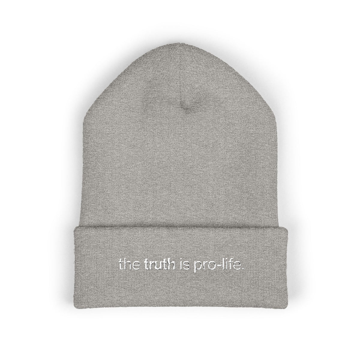 the truth is pro-life beanie (darker colors)