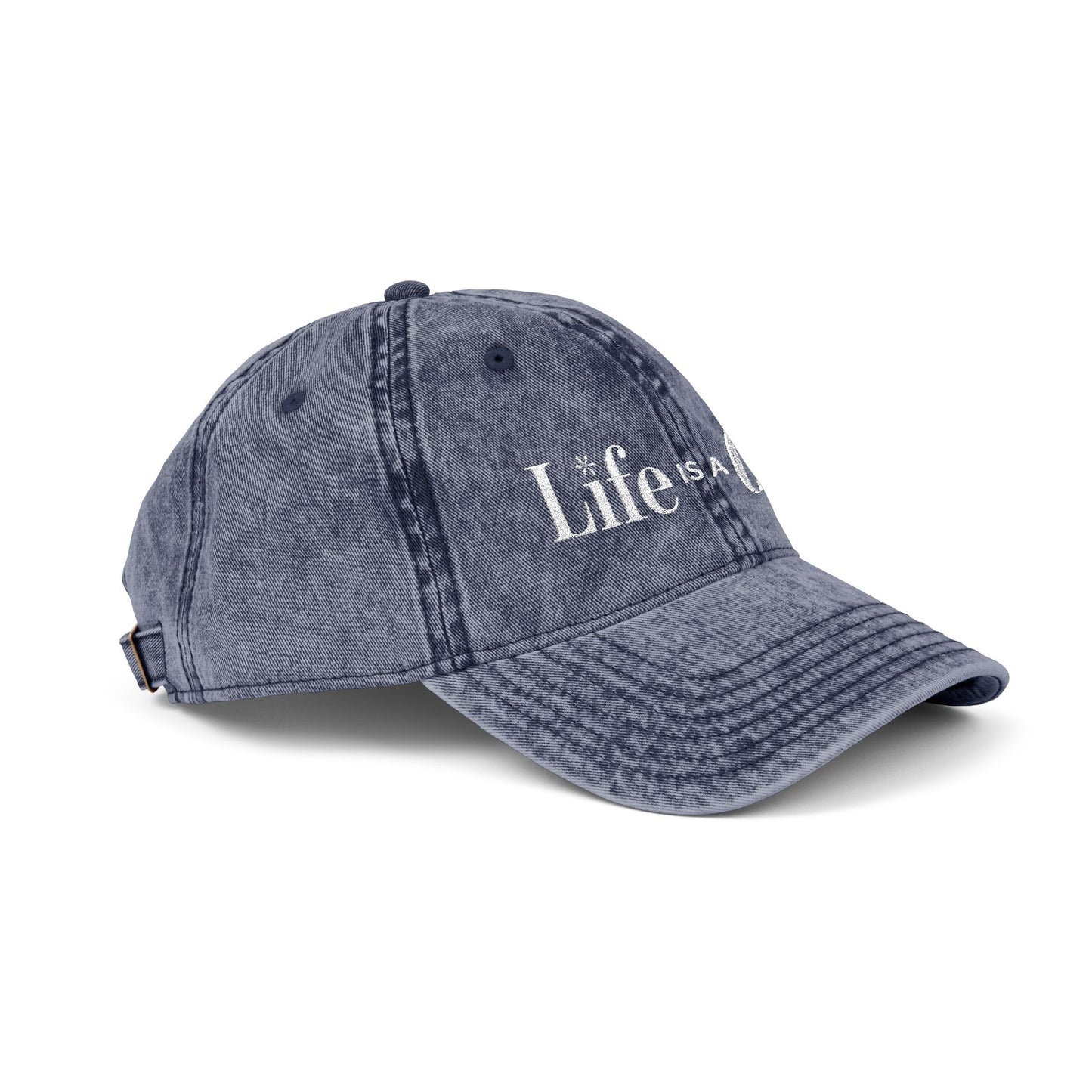 Life is a Gift Vintage Embroidered Hat