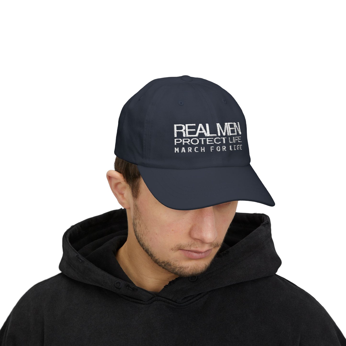 Real Men Protect Life Dad Cap