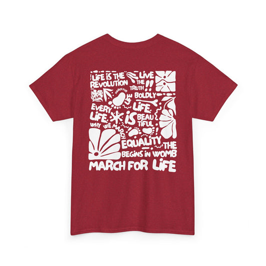 Quirky March for Life Heavy Cotton Tee