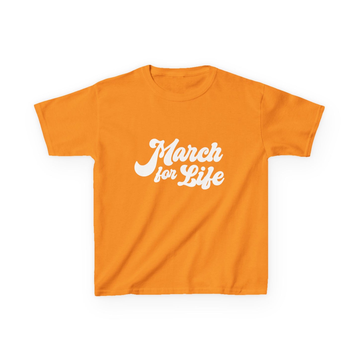 Flourish March for Life Kids Heavy Cotton Tee