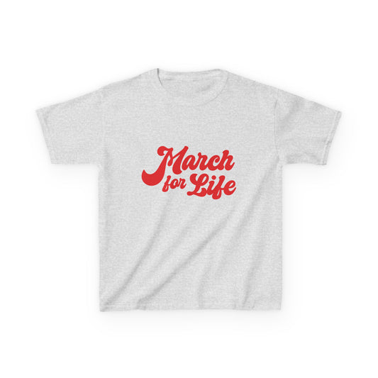 Flourish March for Life Kids Heavy Cotton Tee