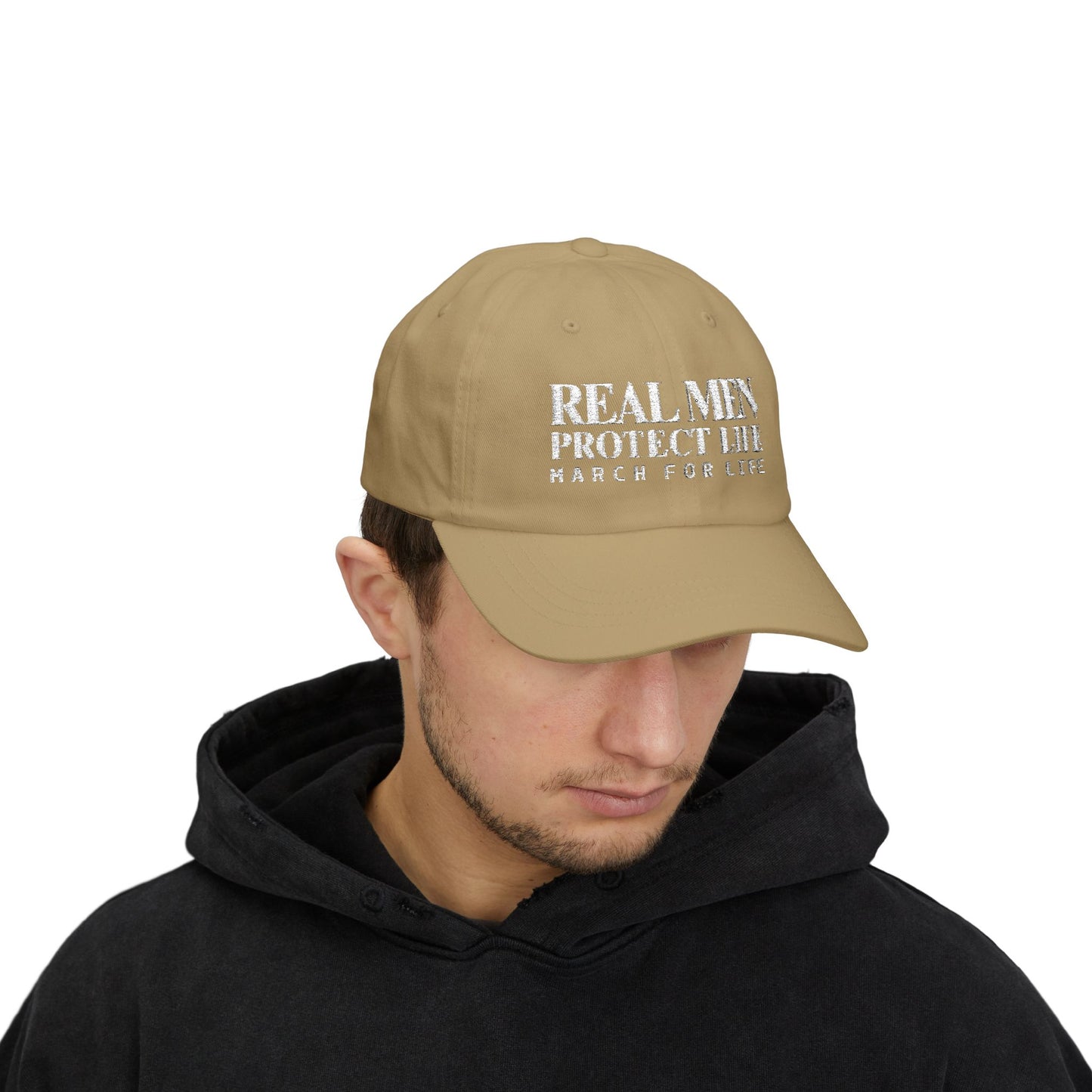 Real Men Protect Life Dad Cap