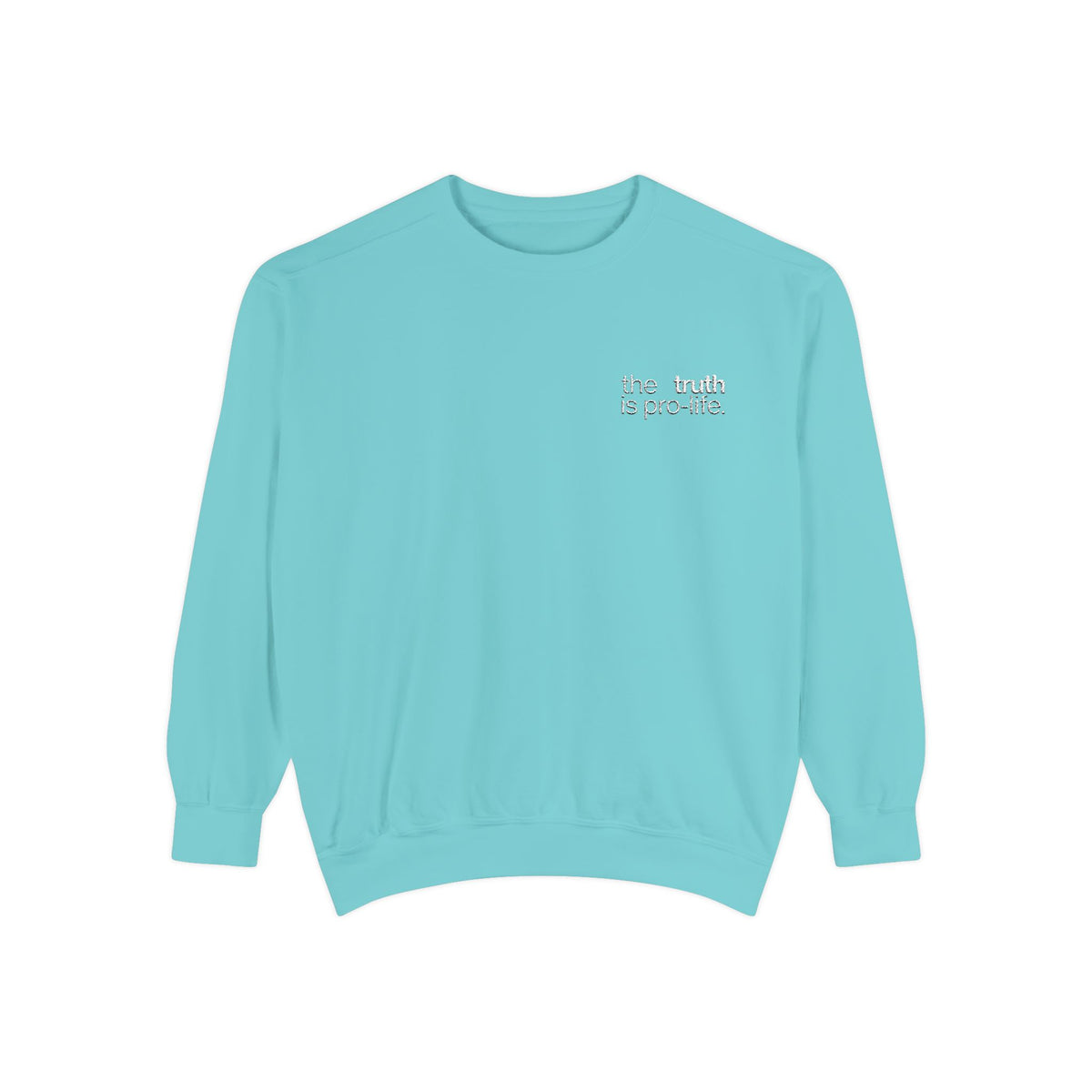 the truth is pro-life - Embroidered Sweatshirt