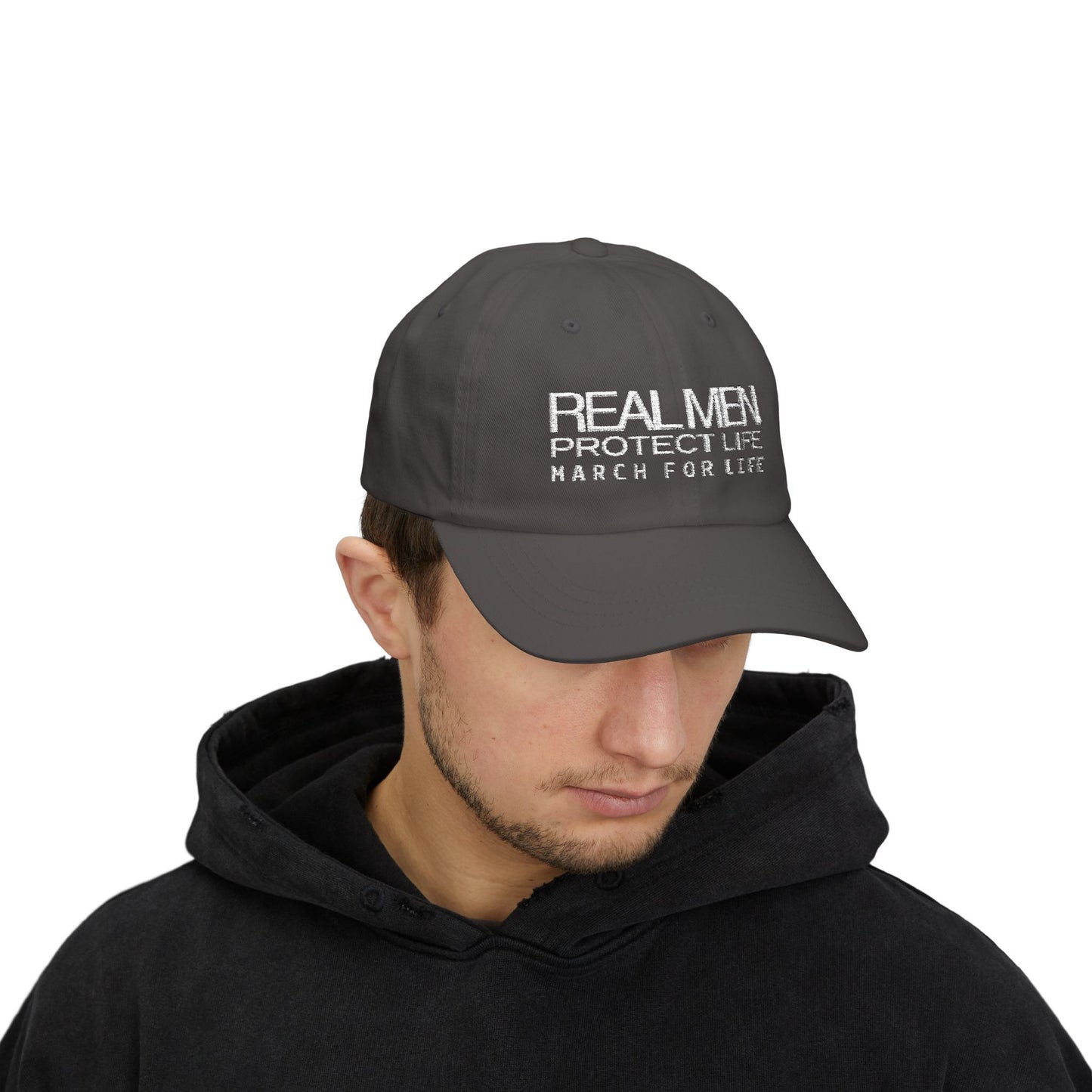Real Men Protect Life Dad Cap
