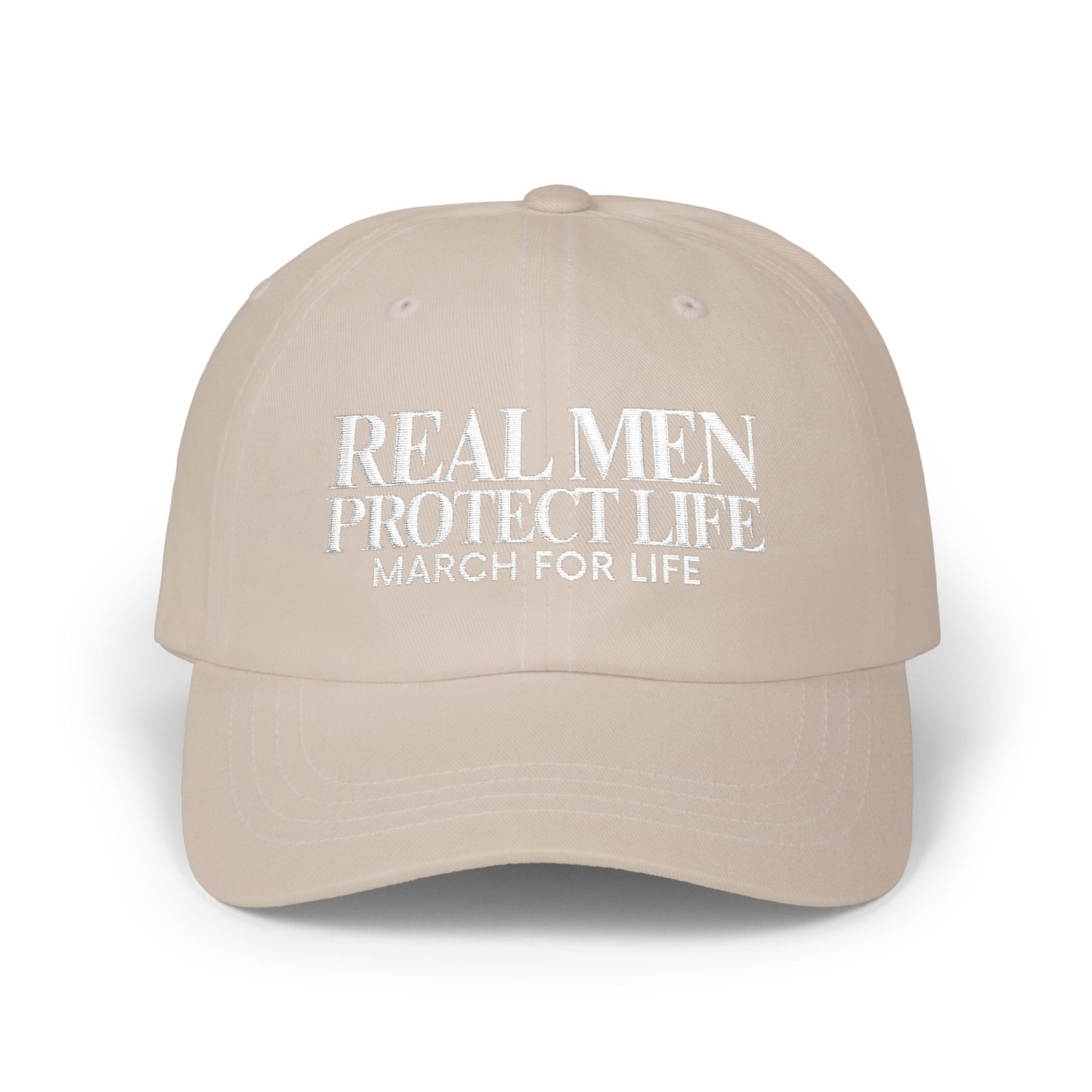 Real Men Protect Life Dad Cap