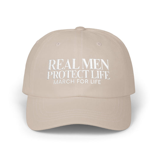 Real Men Protect Life Dad Cap