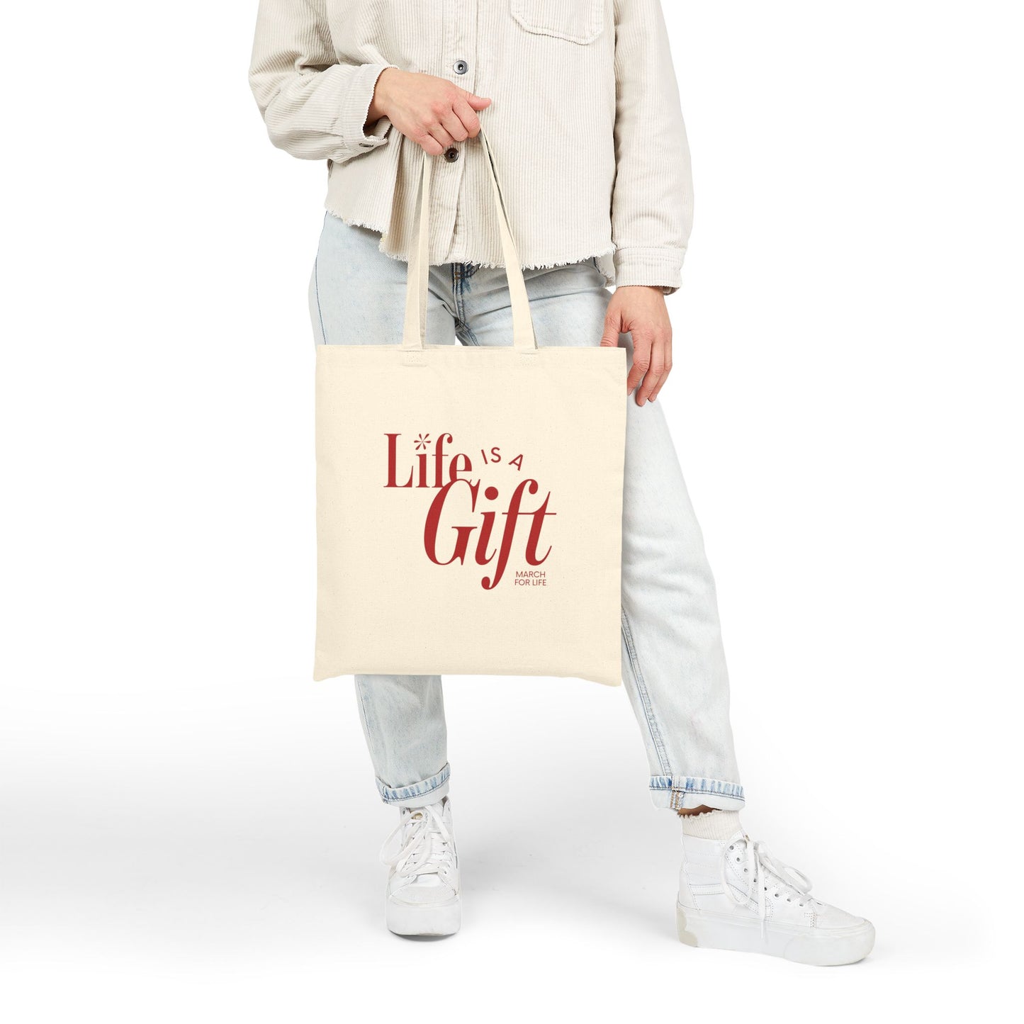 Life is a Gift Canvas Tote Bag
