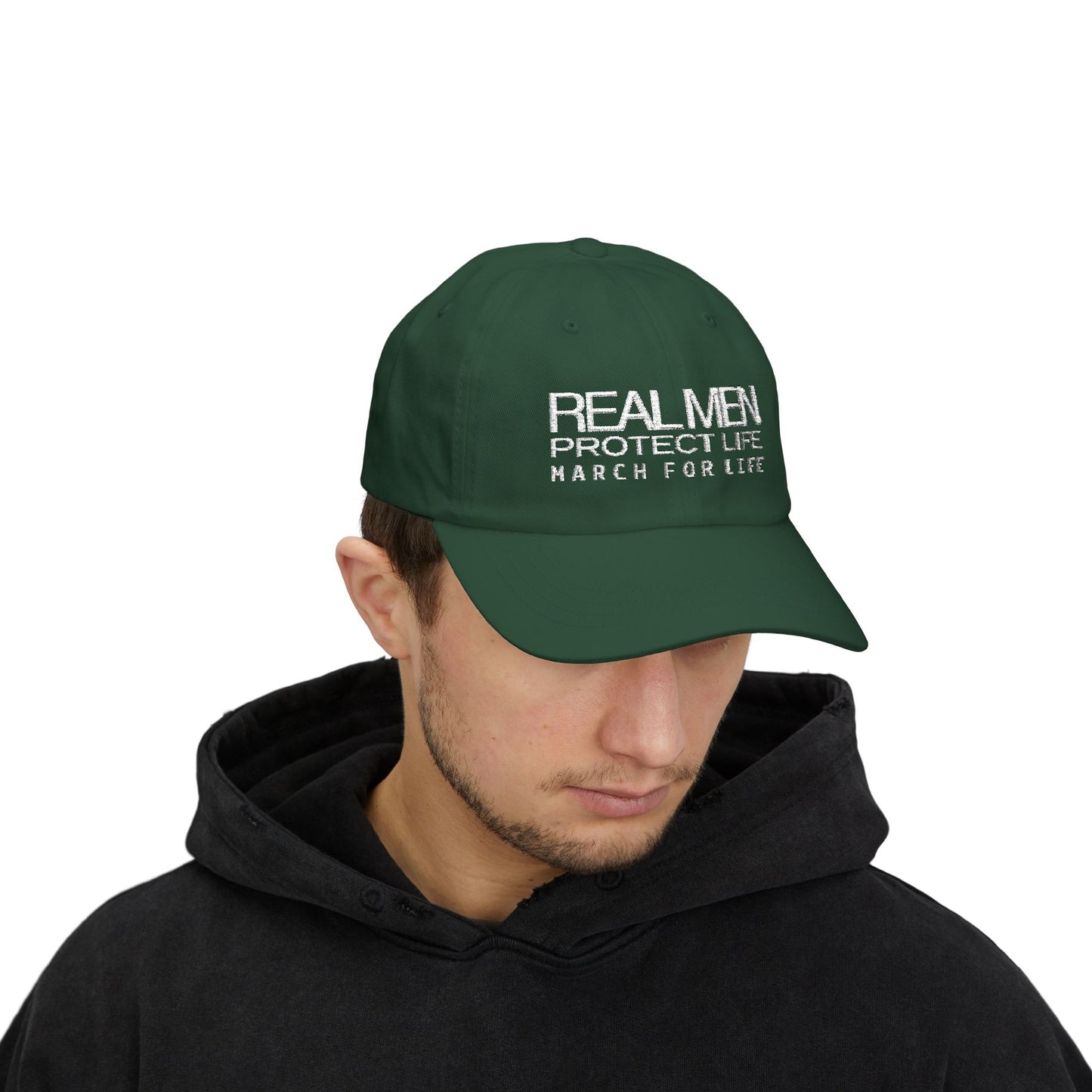Real Men Protect Life Dad Cap