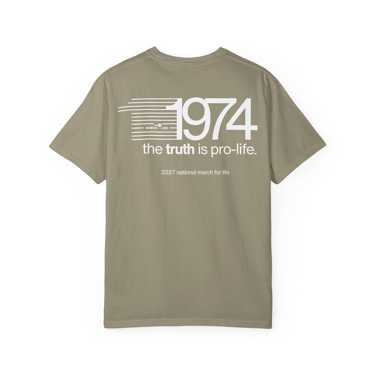 the truth is pro-life — 1974 March Retro Tee