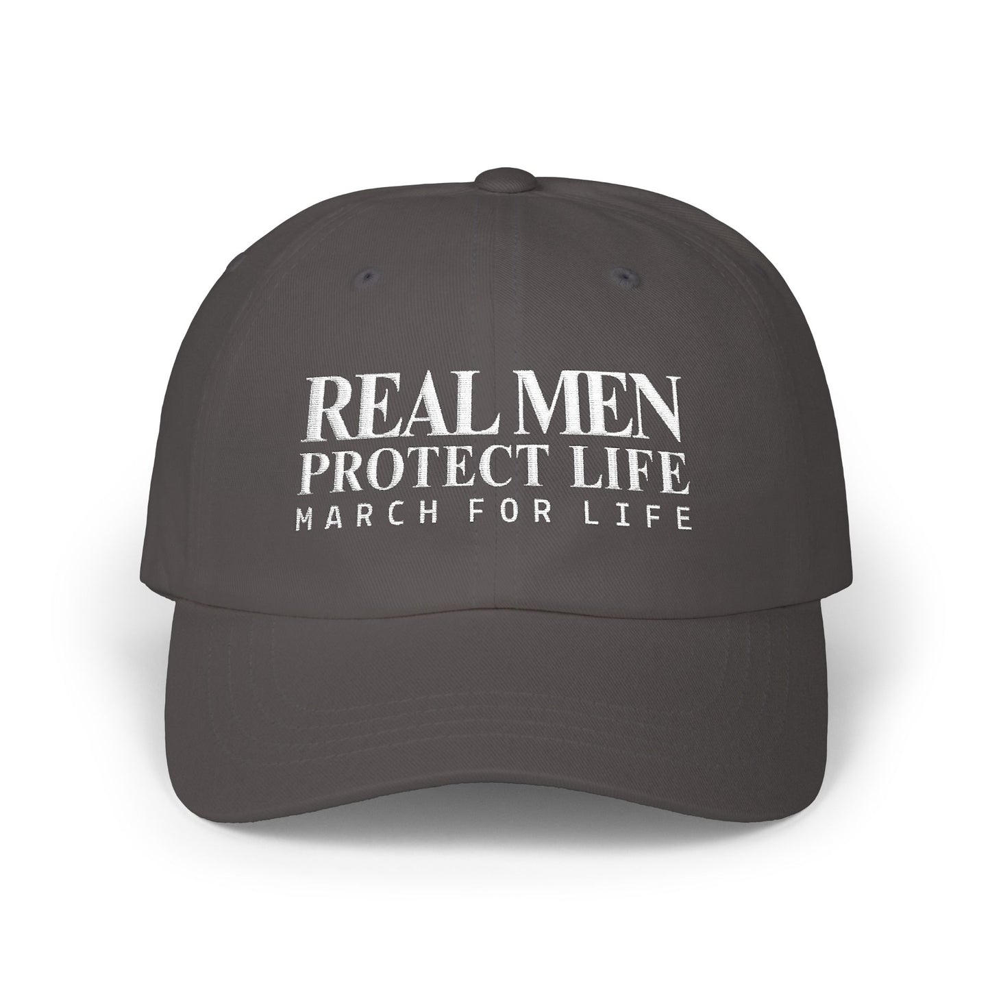 Real Men Protect Life Dad Cap