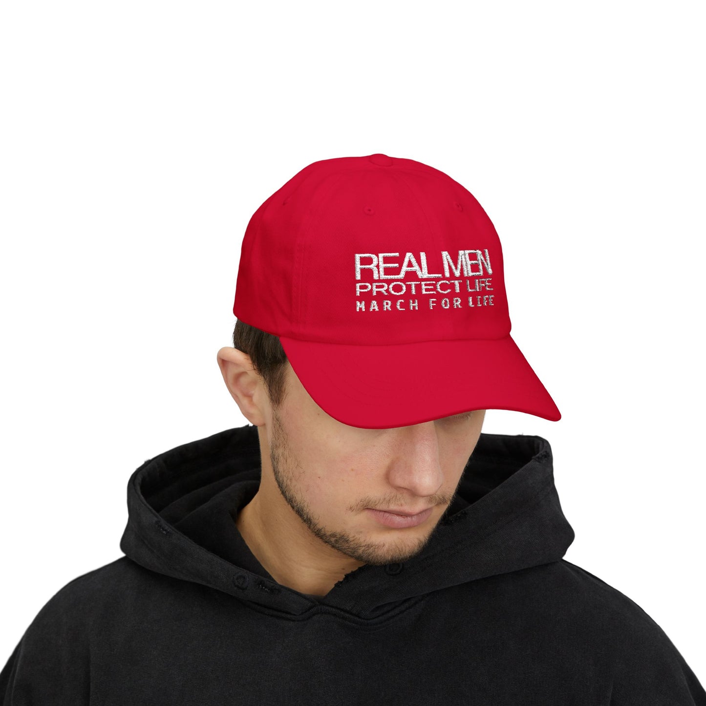 Real Men Protect Life Dad Cap