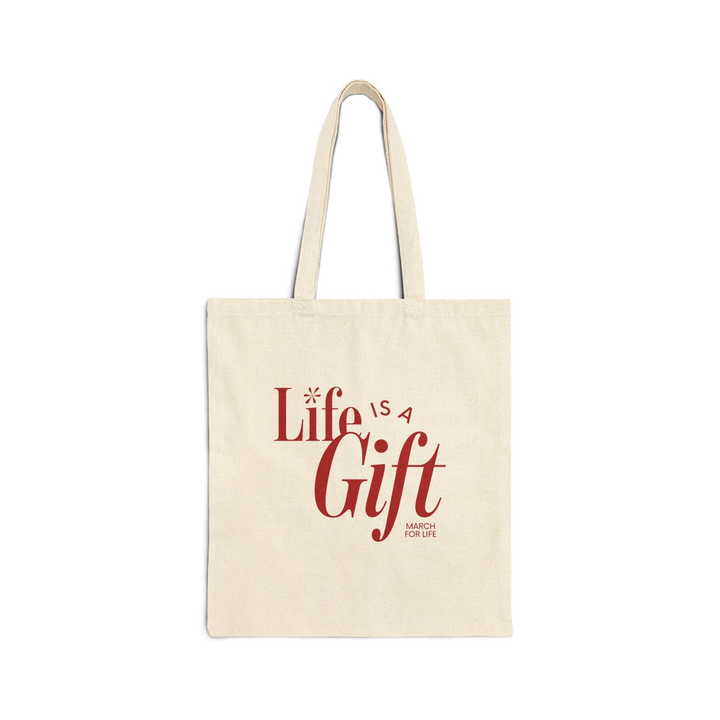 Life is a Gift Canvas Tote Bag