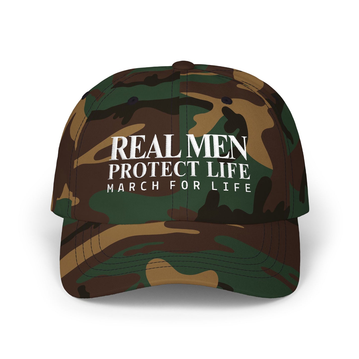 Real Men Protect Life Dad Cap