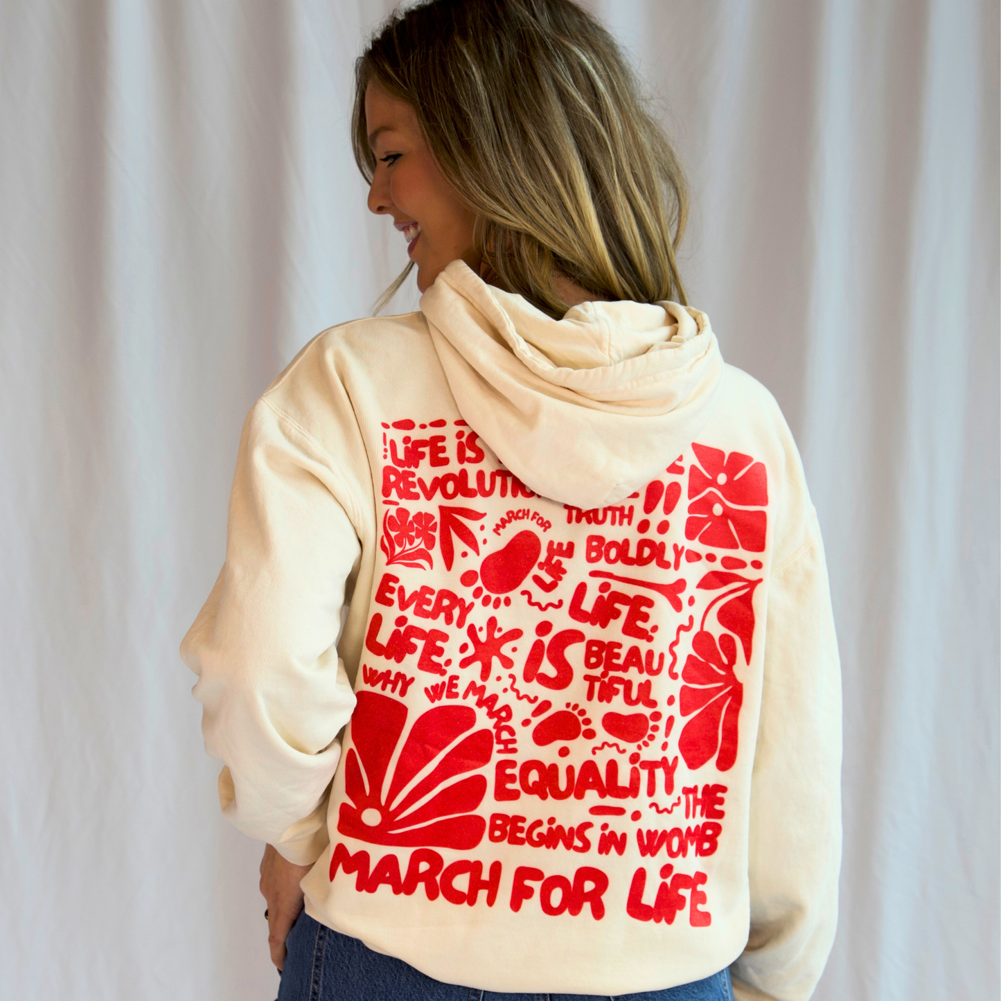 March for Life Block Print Hoodie