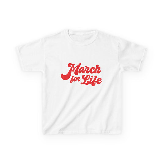 Flourish March for Life Kids Heavy Cotton Tee