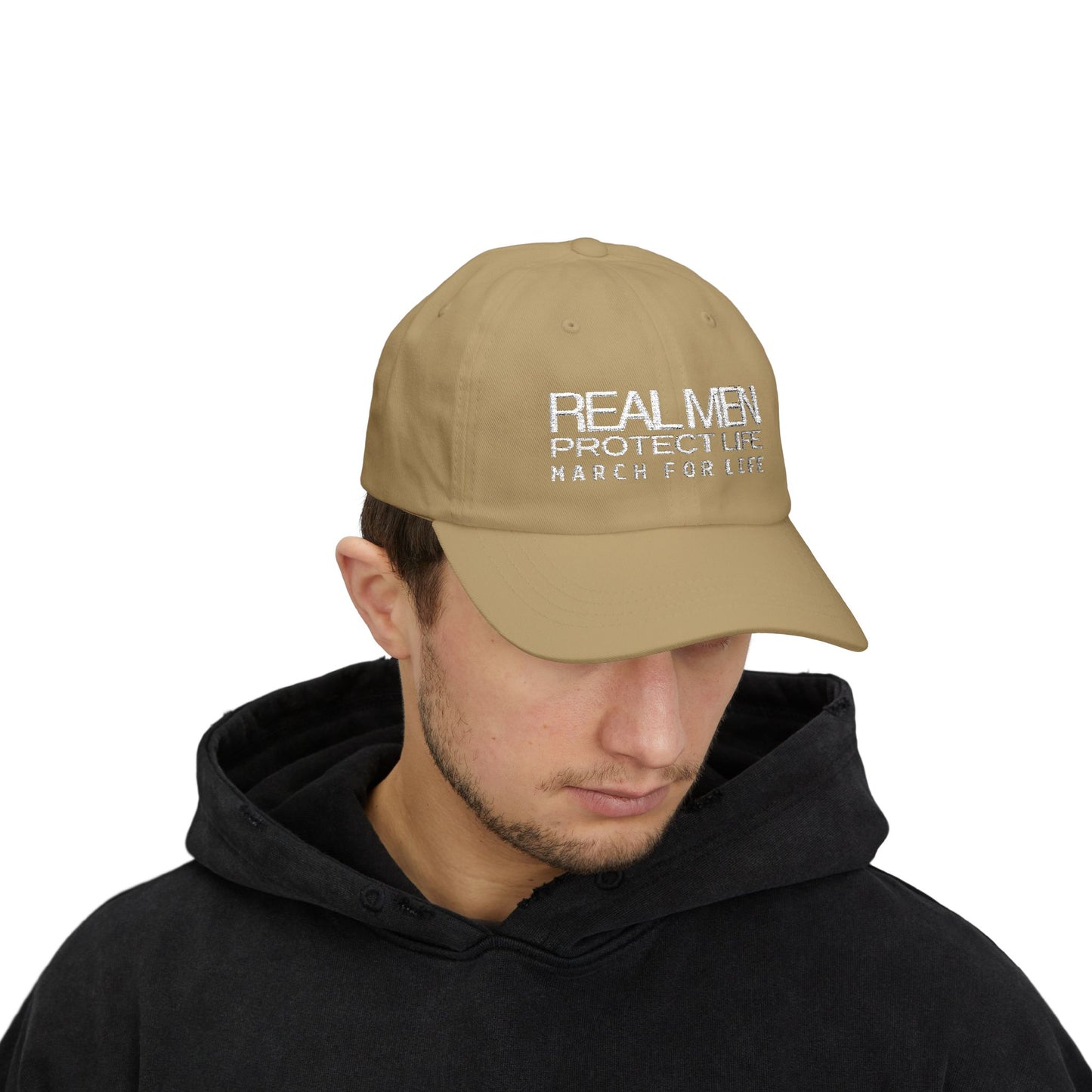 Real Men Protect Life Dad Cap
