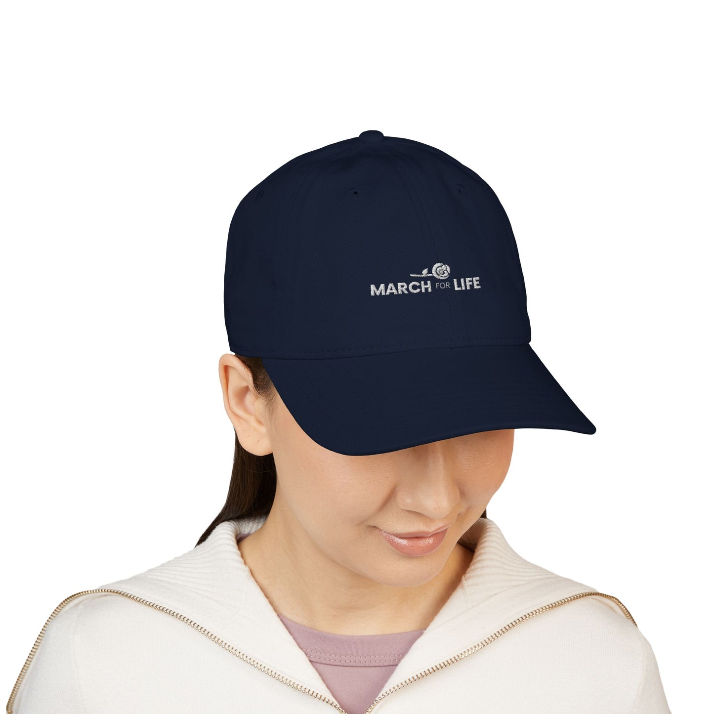 March for Life Embroidered Organic Cap