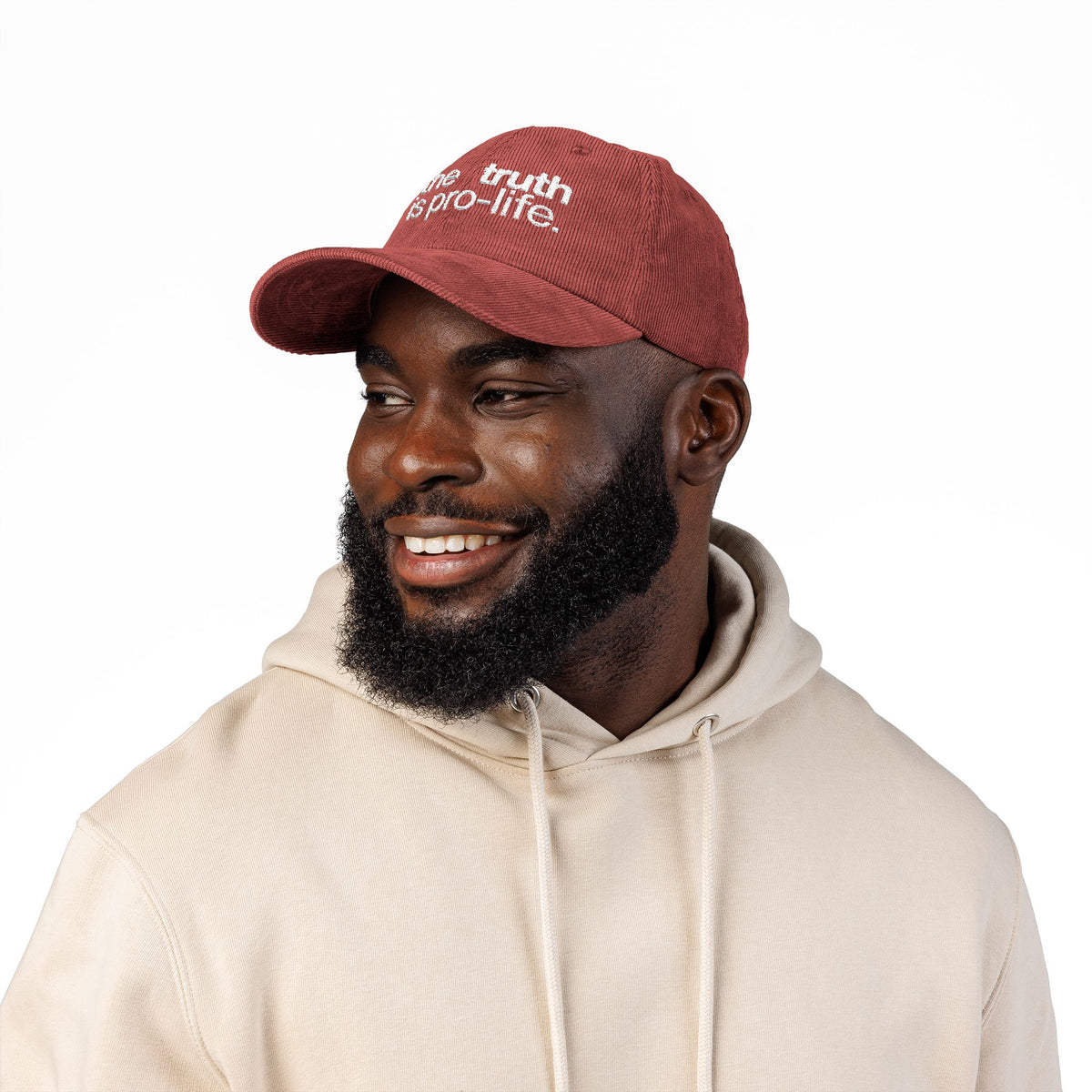 the truth is pro-life - Embroidered Corduroy Cap